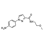 1-(4-aminophenyl)-N-(2-methoxyethyl)-1H-pyrazole-3-carboxamide