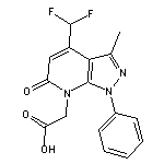 [4-(difluoromethyl)-3-methyl-6-oxo-1-phenyl-1,6-dihydro-7H-pyrazolo[3,4-b]pyridin-7-yl]acetic acid