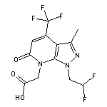 [1-(2,2-difluoroethyl)-3-methyl-6-oxo-4-(trifluoromethyl)-1,6-dihydro-7H-pyrazolo[3,4-b]pyridin-7-yl]acetic acid