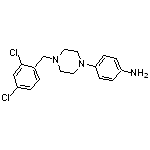 4-[4-(2,4-dichlorobenzyl)piperazin-1-yl]aniline 2HCl