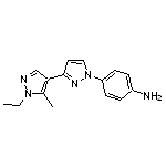 4-(1’-ethyl-5’-methyl-1H,1’H-3,4’-bipyrazol-1-yl)aniline HCl