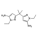 3,3’-propane-2,2-diylbis(1-ethyl-1H-pyrazol-5-amine)