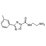 N-(2-aminoethyl)-3-(3-methylphenyl)-1,2,4-oxadiazole-5-carboxamide