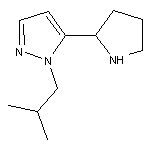 1-isobutyl-5-pyrrolidin-2-yl-1H-pyrazole