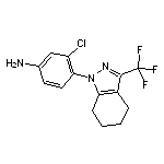 {3-chloro-4-[3-(trifluoromethyl)-4,5,6,7-tetrahydro-1H-indazol-1-yl]phenyl}amine HCl