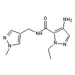 4-amino-1-ethyl-N-[(1-methyl-1H-pyrazol-4-yl)methyl]-1H-pyrazole-5-carboxamide HCl