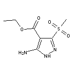 ethyl 5-amino-3-(methylsulfonyl)-1H-pyrazole-4-carboxylate