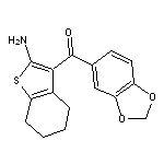 (2-amino-4,5,6,7-tetrahydro-1-benzothien-3-yl)(1,3-benzodioxol-5-yl)methanone