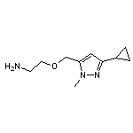 {2-[(3-cyclopropyl-1-methyl-1H-pyrazol-5-yl)methoxy]ethyl}amine