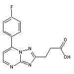 3-[7-(4-fluorophenyl)[1,2,4]triazolo[1,5-a]pyrimidin-2-yl]propanoic acid