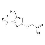 3-[4-amino-3-(trifluoromethyl)-1H-pyrazol-1-yl]propanoic acid HCl