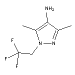 3,5-dimethyl-1-(2,2,2-trifluoroethyl)-1H-pyrazol-4-amine HCl