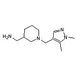 ({1-[(1,5-dimethyl-1H-pyrazol-4-yl)methyl]piperidin-3-yl}methyl)amine 2HCl