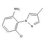 [3-chloro-2-(4-methyl-1H-pyrazol-1-yl)phenyl]amine HCl