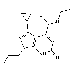 ethyl 3-cyclopropyl-6-oxo-1-propyl-6,7-dihydro-1H-pyrazolo[3,4-b]pyridine-4-carboxylate