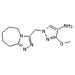 3-methoxy-1-(6,7,8,9-tetrahydro-5H-[1,2,4]triazolo[4,3-a]azepin-3-ylmethyl)-1H-pyrazol-4-amine HCl