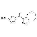 1-[1-(6,7,8,9-tetrahydro-5H-[1,2,4]triazolo[4,3-a]azepin-3-yl)ethyl]-1H-pyrazol-4-amine HCl