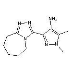 1,5-dimethyl-3-(6,7,8,9-tetrahydro-5H-[1,2,4]triazolo[4,3-a]azepin-3-yl)-1H-pyrazol-4-amine HCl