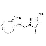 5-methyl-1-(6,7,8,9-tetrahydro-5H-[1,2,4]triazolo[4,3-a]azepin-3-ylmethyl)-1H-pyrazol-3-amine