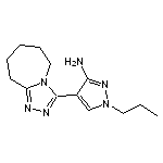 1-propyl-4-(6,7,8,9-tetrahydro-5H-[1,2,4]triazolo[4,3-a]azepin-3-yl)-1H-pyrazol-3-amine