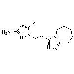 5-methyl-1-[2-(6,7,8,9-tetrahydro-5H-[1,2,4]triazolo[4,3-a]azepin-3-yl)ethyl]-1H-pyrazol-3-amine