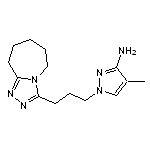 4-methyl-1-[3-(6,7,8,9-tetrahydro-5H-[1,2,4]triazolo[4,3-a]azepin-3-yl)propyl]-1H-pyrazol-3-amine