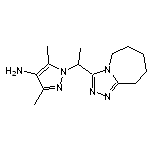 3,5-dimethyl-1-[1-(6,7,8,9-tetrahydro-5H-[1,2,4]triazolo[4,3-a]azepin-3-yl)ethyl]-1H-pyrazol-4-amine HCl