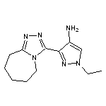 1-ethyl-3-(6,7,8,9-tetrahydro-5H-[1,2,4]triazolo[4,3-a]azepin-3-yl)-1H-pyrazol-4-amine