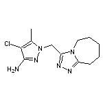 4-chloro-5-methyl-1-(6,7,8,9-tetrahydro-5H-[1,2,4]triazolo[4,3-a]azepin-3-ylmethyl)-1H-pyrazol-3-amine