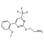 (2-{[4-(2-methoxyphenyl)-6-(trifluoromethyl)pyrimidin-2-yl]oxy}ethyl)amine HCl