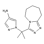 1-[1-methyl-1-(6,7,8,9-tetrahydro-5H-[1,2,4]triazolo[4,3-a]azepin-3-yl)ethyl]-1H-pyrazol-4-amine HCl