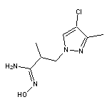 (1Z)-3-(4-chloro-3-methyl-1H-pyrazol-1-yl)-N’-hydroxy-2-methylpropanimidamide