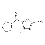 1-methyl-5-(pyrrolidin-1-ylcarbonyl)-1H-pyrazol-3-amine