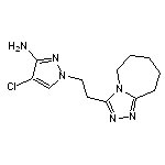 4-chloro-1-[2-(6,7,8,9-tetrahydro-5H-[1,2,4]triazolo[4,3-a]azepin-3-yl)ethyl]-1H-pyrazol-3-amine