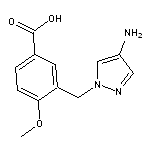 3-[(4-amino-1H-pyrazol-1-yl)methyl]-4-methoxybenzoic acid HCl