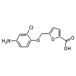 5-[(4-amino-2-chlorophenoxy)methyl]-2-furoic acid