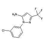 1-(3-chlorophenyl)-3-(trifluoromethyl)-1H-pyrazol-5-amine HCl