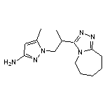 5-methyl-1-[2-(6,7,8,9-tetrahydro-5H-[1,2,4]triazolo[4,3-a]azepin-3-yl)propyl]-1H-pyrazol-3-amine