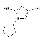 1-cyclopentyl-1H-pyrazole-3,5-diamine