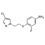 4-[2-(4-chloro-1H-pyrazol-1-yl)ethoxy]-3-fluoroaniline HCL