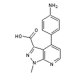 4-(4-aminophenyl)-1-methyl-1{H}-pyrazolo[3,4-{b}]pyridine-3-carboxylic acid