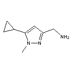 1-(5-cyclopropyl-1-methyl-1H-pyrazol-3-yl)methanamine HCL