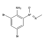 2,4-dibromo-6-(methyl-NNO-azoxy)aniline