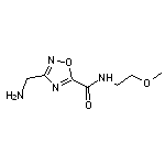 3-(aminomethyl)-N-(2-methoxyethyl)-1,2,4-oxadiazole-5-carboxamide HCl