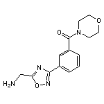 {3-[3-(morpholin-4-ylcarbonyl)phenyl]-1,2,4-oxadiazol-5-yl}methylamine HCl