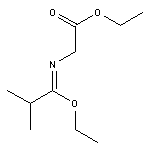 ethyl {[(1Z)-1-ethoxy-2-methylpropylidene]amino}acetate