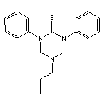 1,3-diphenyl-5-propyl-1,3,5-triazinane-2-thione