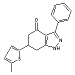 6-(5-methyl-2-thienyl)-3-phenyl-1,5,6,7-tetrahydro-4H-indazol-4-one