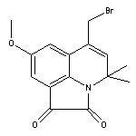 6-(bromomethyl)-8-methoxy-4,4-dimethyl-4H-pyrrolo[3,2,1-ij]quinoline-1,2-dione