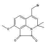 6-(bromomethyl)-9-methoxy-4,4-dimethyl-4H-pyrrolo[3,2,1-ij]quinoline-1,2-dione